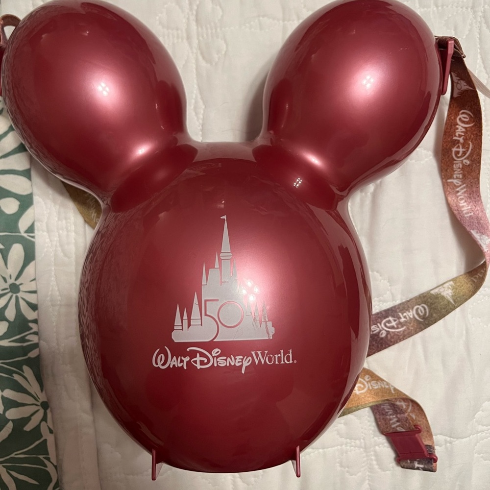Walt Disney World 50th Anniversary Pink Popcorn Bucket